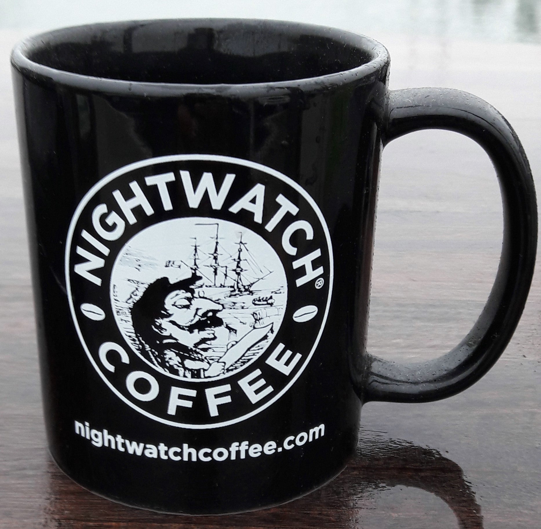 10 oz. Black NightWatch® Coffee Mug - Nightwatch Coffee Company