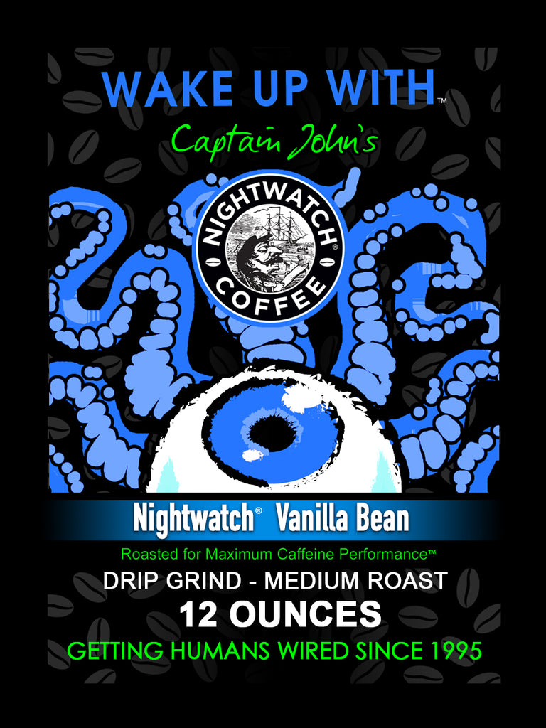 NightWatch Vanilla Bean Ground Coffee - 12 oz. Bag
